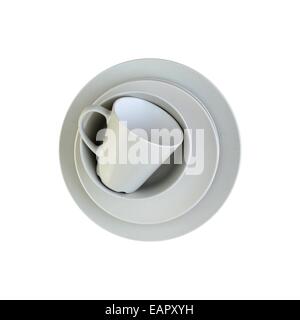 Eine Nahaufnahme von Wohn / Geschirr Stockfoto