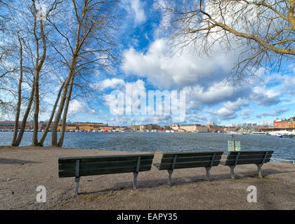 Morgen in Stockholm, Schweden Stockfoto