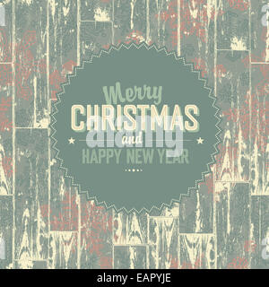Frohe Weihnachten Retro-Karte. Vektor, EPS10 Stockfoto