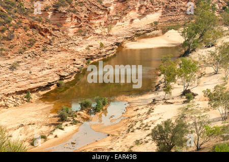 Blick von der Loop-Suche, Kalbarri NP, WA, Australien Stockfoto