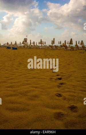 Spuren im sand Stockfoto