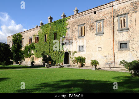 Nelsons Burg Bronte Ätna Sizilien Italien Stockfoto