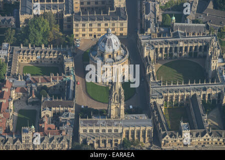 Eine Luftaufnahme des Radcliffe Camera, eine Bibliothek an der Universität Oxford Stockfoto