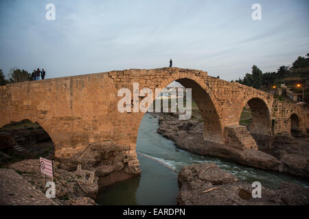 Delal Brücke, Zakho, Provinz Dohuk, Irakisch-Kurdistan, Irak Stockfoto