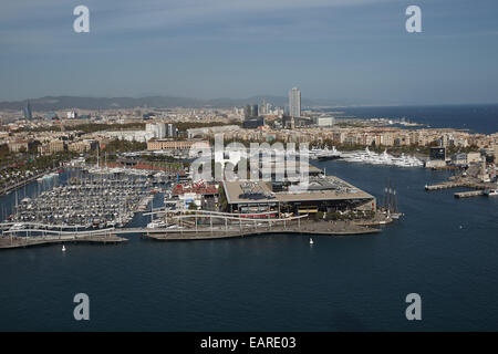 Port Vell Marina, Barcelona, Katalonien, Spanien Stockfoto