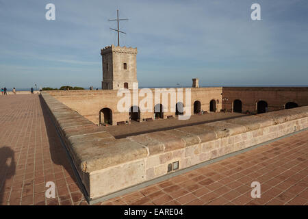 Festung Castell de Montjuic, Barcelona, Katalonien, Spanien Stockfoto