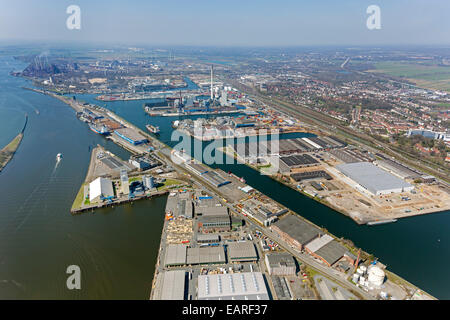 Luftaufnahme, Hafen von Bremen, Häfen an der Weser gelegen, Bremen, Bremen, Deutschland Stockfoto