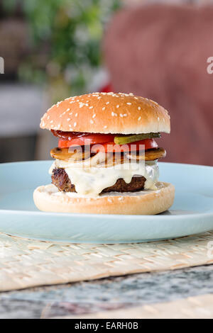 Cheeseburger Stockfoto