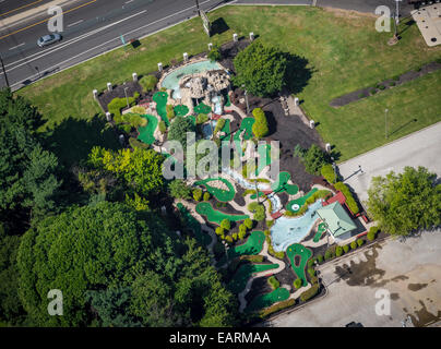Minigolfplatz, Aerial View, New Jersey USA Stockfoto