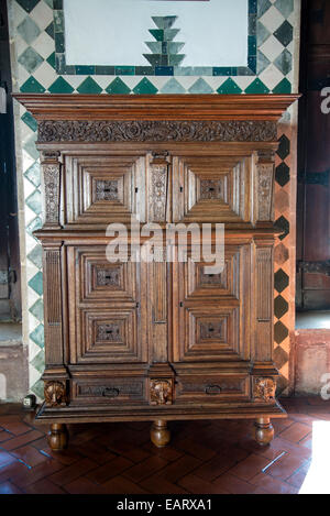 Nationalpalast, Interieur, Swan Hall, Grand Hall, Garderobe, Sintra, Portugal Stockfoto