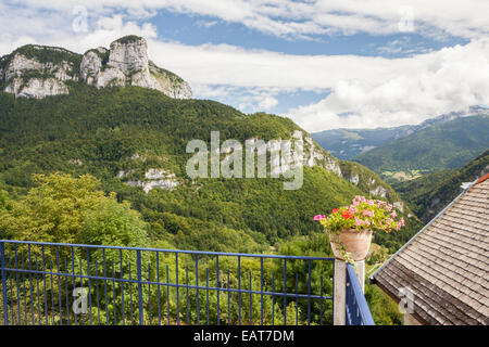 Corbel Dorf im Parc Naturel De La Chartreuse, Corbel, Rhône-Alpes, Frankreich Stockfoto