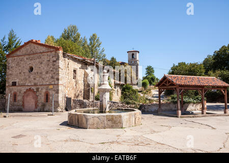 Einsiedelei von San Roque in Villambistia Dorf in den Jakobsweg, Burgos, Spanien Stockfoto