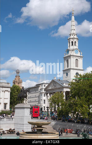 ST. MARTIN IN DER FELD-KIRCHE IN TRAFALGAR SQUARE IN LONDON Stockfoto