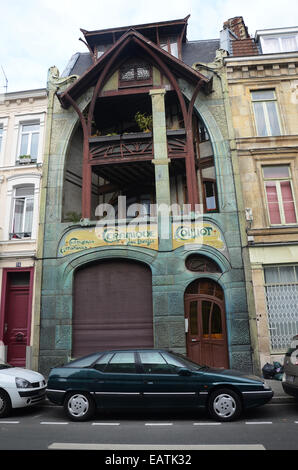 Maison Coilliot, Lille Frankreich, Jugendstilhaus von Guimard. Stockfoto