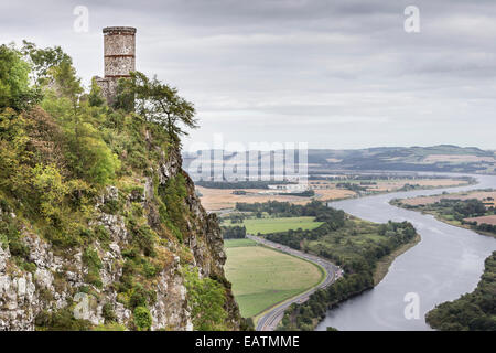 Kinnoull Turm bei Perth in Schottland. Stockfoto