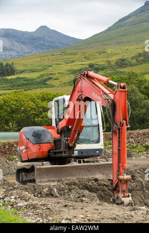 Ein 700 Kw Wasserkraft Pwer Schema gebaut an den Hängen des Ben More auf Mull, Schottland. Stockfoto