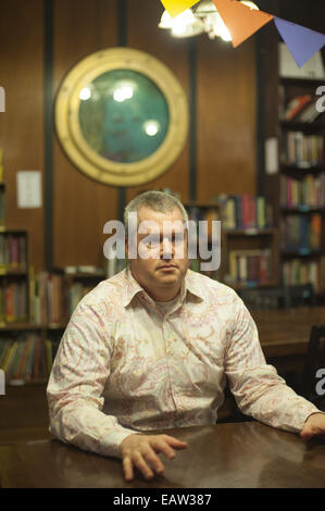 San Francisco, CA, USA. 24. Oktober 2014. Zaubertranklehrers-Handler, Autor von "Wir sind Piraten" und die Lemony Snickett Reihe der Bücher, fotografiert in San Francisco, CA. © Mark Murrmann/ZUMA Draht/Alamy Live News Stockfoto