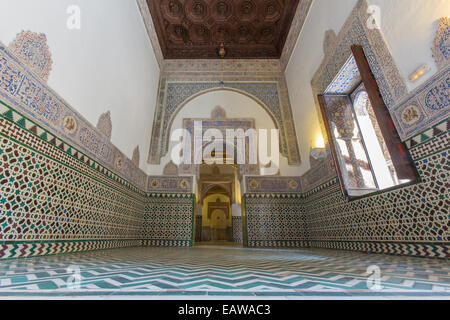 Sevilla, Spanien - 28. Oktober 2014: Einer der Räume im Alcazar von Sevilla. Stockfoto