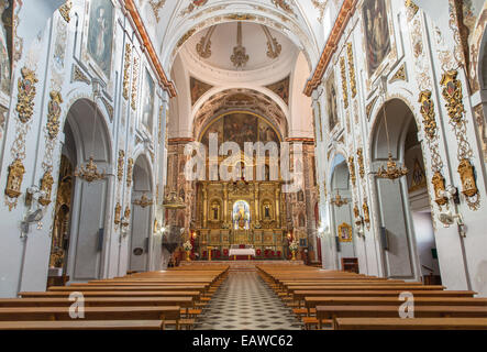 Sevilla, Spanien - 29. Oktober 2014: Die barocke Kirche Basilica del Maria Auxiliadora. Stockfoto