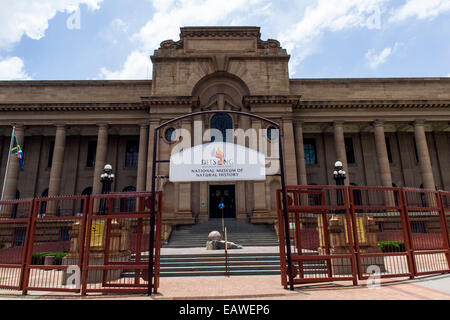 Die großen Spalten und Eingang zum Museum of Natural History. Stockfoto