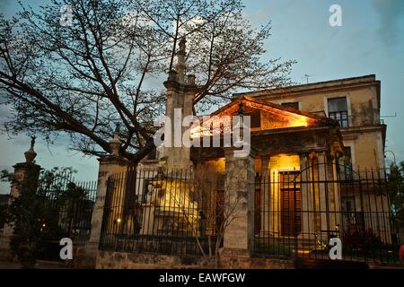 El Templete kennzeichnet die Position der Gründung der Stadt Havanna. Stockfoto