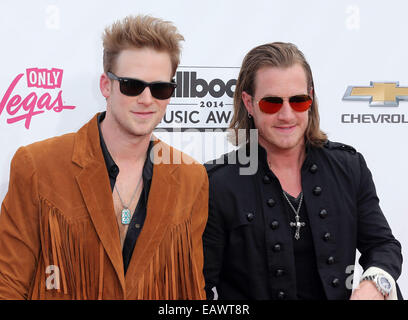 2014 Billboard Awards Red Carpet im MGM Grand Resort Hotel und Casino mit: Florida Georgia Line wo: Las Vegas, Nevada, Vereinigte Staaten, wann: 18. Mai 2014 Stockfoto