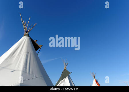 Tipi Glamping WOMAD 2014 Stockfoto