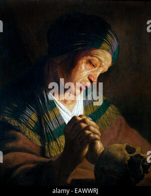 La Magdeleine - He Magdalena von Jan Lievens (24. Oktober 1607 – 4. Juni 1674) Niederlande Niederlande Stockfoto