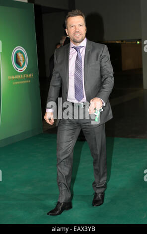 DFB Pokalfinale match zwischen Borussia Dortmund und FC Bayern Muenchen am Olympiastadion.  Mitwirkende: Lothar Matthäus wo: Berlin, Deutschland bei: 17. Mai 2014 Stockfoto