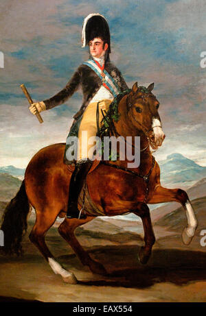 Reiterporträt von Ferdinand VII., König von Spanien, gemalt im Jahr 1808 von Francisco de Goya Stockfoto
