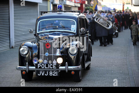 1952 Ford Prefect Polizeiauto Gefahren und im Besitz von Brian Bedford Stockfoto