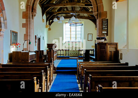 Innenraum der St. James Kirche, große Ormside, Eden Valley, Cumbria, England UK Stockfoto