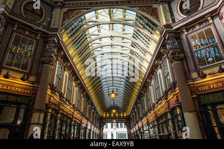 Leadenhall Market in der City of London Stockfoto