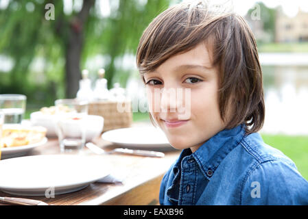 Junge, Lächeln, Porträt Stockfoto