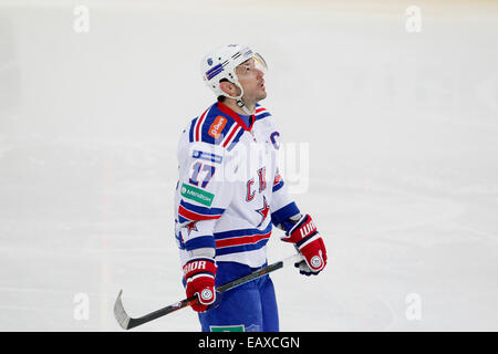 20. November 2014 - Helsinki, Finnland - Ilya Kovalchuk der SKA in der Kontinentalen Hockey-Liga Spiel Jokerit Vs SKA Sankt Petersburg in der Hartwall Arena in Helsinki am 20. November 2014. Matti Raivio / in der ganzen Presse Stockfoto