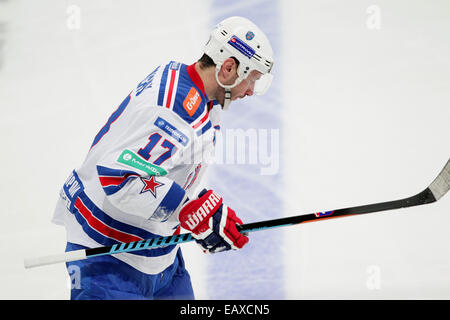 20. November 2014 - Helsinki, Finnland - Ilya Kovalchuk der SKA in der Kontinentalen Hockey-Liga Spiel Jokerit Vs SKA Sankt Petersburg in der Hartwall Arena in Helsinki am 20. November 2014. Matti Raivio / in der ganzen Presse Stockfoto