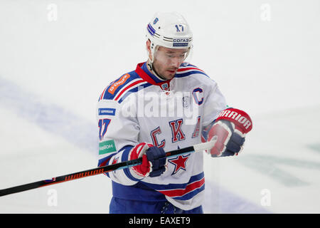 20. November 2014 - Helsinki, Finnland - Ilya Kovalchuk der SKA in der Kontinentalen Hockey-Liga Spiel Jokerit Vs SKA Sankt Petersburg in der Hartwall Arena in Helsinki am 20. November 2014. Matti Raivio / in der ganzen Presse Stockfoto