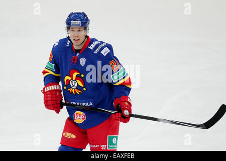 20. November 2014 - Helsinki, Finnland - Petteri Wirtanen von Jokerit während der Kontinentalen Hockey-Liga Spiel Jokerit Vs SKA Sankt Petersburg in der Hartwall Arena in Helsinki am 20. November 2014. Matti Raivio / in der ganzen Presse Stockfoto