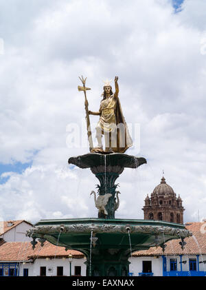 Szenen aus der rund um die Plaza de Armas in Cusco, Peru. Stockfoto