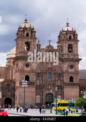 Szenen aus der Plaza de Armas in Cusco, Peru. Stockfoto