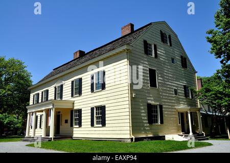 Queens, NY: Die historische 1750 gebaut Rufus King Herrenhaus im Kolonialstil amerikanischen Georgisch Stockfoto