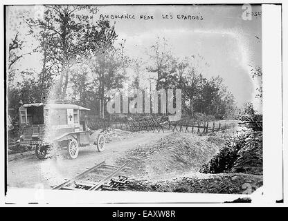 Amerikanische Krankenwagen in der Nähe von Les Eparges 154 Stockfoto