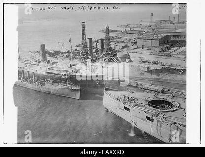 Ausstattung - Wharf - New York Shipbuilding Co 157 Stockfoto