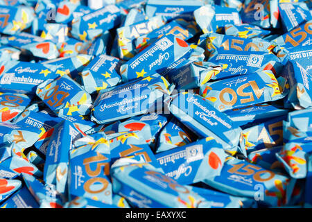 Turin, Italien. 21. November 2014. Das elegante San Carlo eckig empfängt die "elften Ausgabe" der Schokoladen-Festival oder "CioccolaTò" mit dem Slogan "Alle Puzzle für Schokolade" und bis 30. November 2014 stattfinden wird. Bildnachweis: Elena Aquila/Pacific Press/Alamy Live-Nachrichten Stockfoto