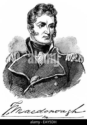 Thomas Macdonough Jr., 1783-1825, ein US-amerikanischer Marineoffizier, Porträt von Thomas Brioni Jr., 1783-1825, Ein U.S.-Amerikani Stockfoto