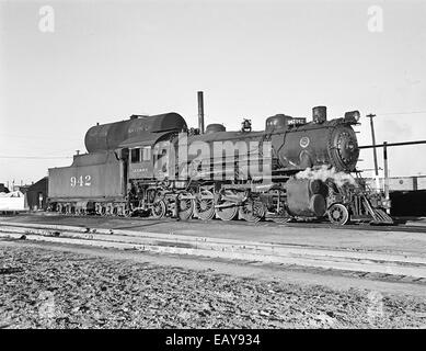 [Atchison, Topeka & Santa Fe Lokomotive Nr. 942 mit Tender] [Atchison, Topeka & Santa Fe Lokomotive Nr. 942 mit Tender] Stockfoto