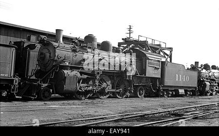 [Atchison, Topeka & Santa Fe Lokomotive Nr. 1140 mit Tender] [Atchison, Topeka & Santa Fe Lokomotive Nr. 1140 mit Tender] Stockfoto