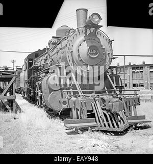 [Atchison, Topeka & Santa Fe Lokomotive Nr. 1100 mit Tender] [Atchison, Topeka & Santa Fe Lokomotive Nr. 1100 mit Tender] Stockfoto