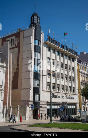 Diario de Noticias Gebäude, Daily News, Gebäude, Liberty Avenue, Lissabon, Portugal Stockfoto