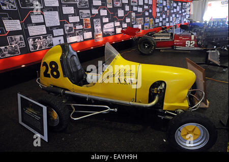 Australiens Triple F1 World Champion Sir Jack Brabham stirbt nach einem langen Kampf mit der Krankheit Sir Jack Brabham Speedcar Featuring: Sir Jack Brabham Where: Sydney, Australien bei: 20. Mai 2014 Stockfoto